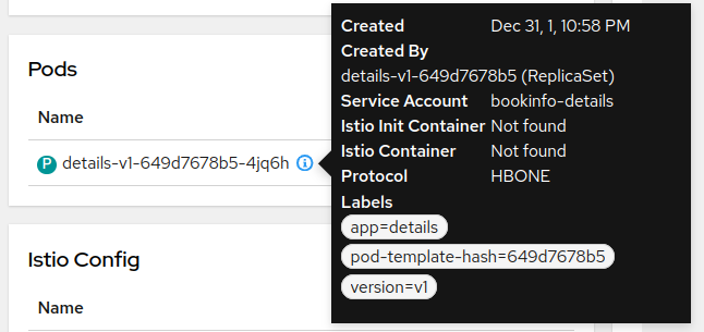 Pod details protocol